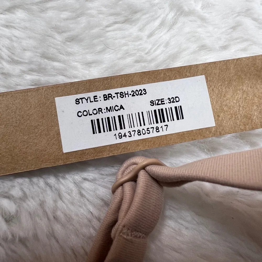 SKIMS Women's Fits Everybody‎ T-Shirt Bra Mica Tan Underwire 32D BR-TSH-2023 NEW - Picture 6 of 10